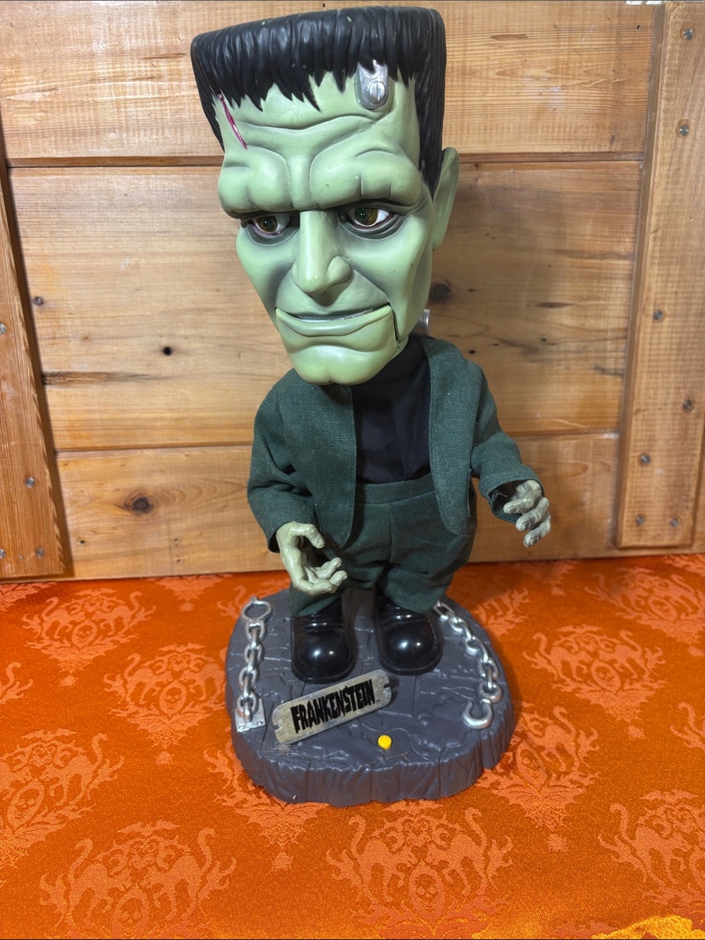 Vintage 2001 Gemmy Frankenstein Animated Song and Dance! Lighting Eyes!